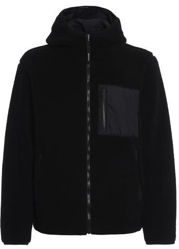 Woolrich Reversible Hoodie Black Divers