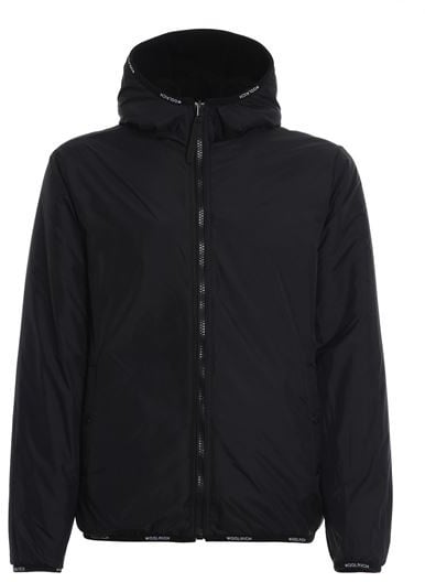 Woolrich Reversible Hoodie Black Divers