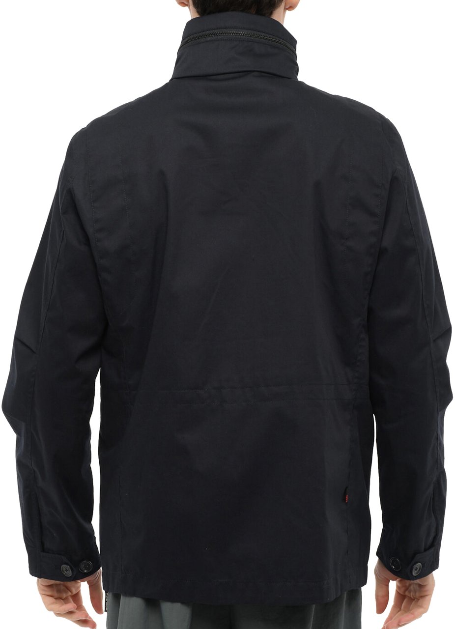 Woolrich Cotton Utility Field Jacket Blauw