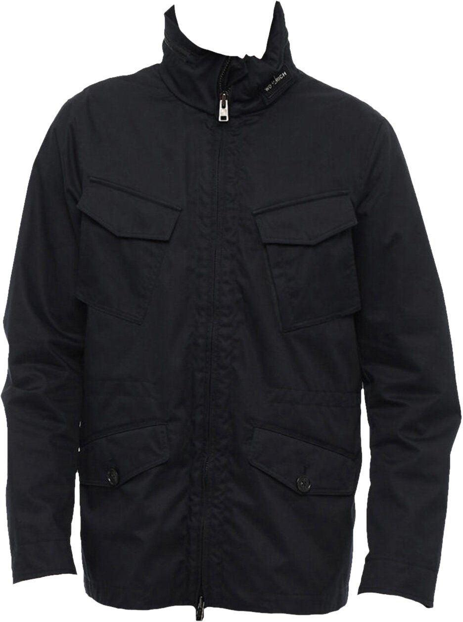 Woolrich Cotton Utility Field Jacket Blauw