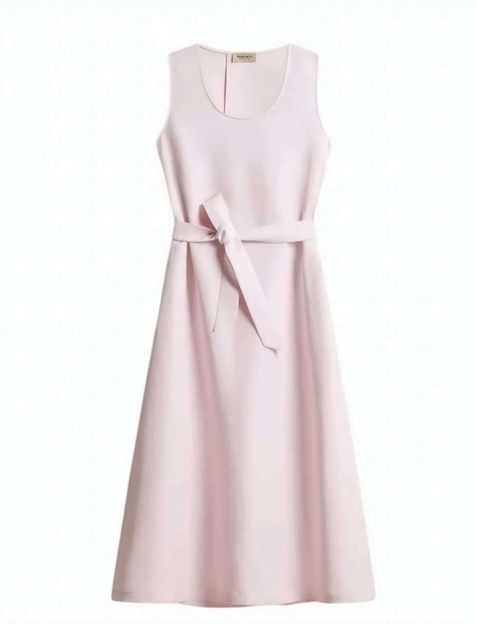 Woolrich Linen Blend Sleeveless Round Neck Dress Paars