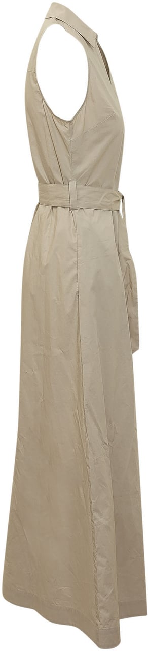 Woolrich Abito Chemisier Lungo in Cotone Beige