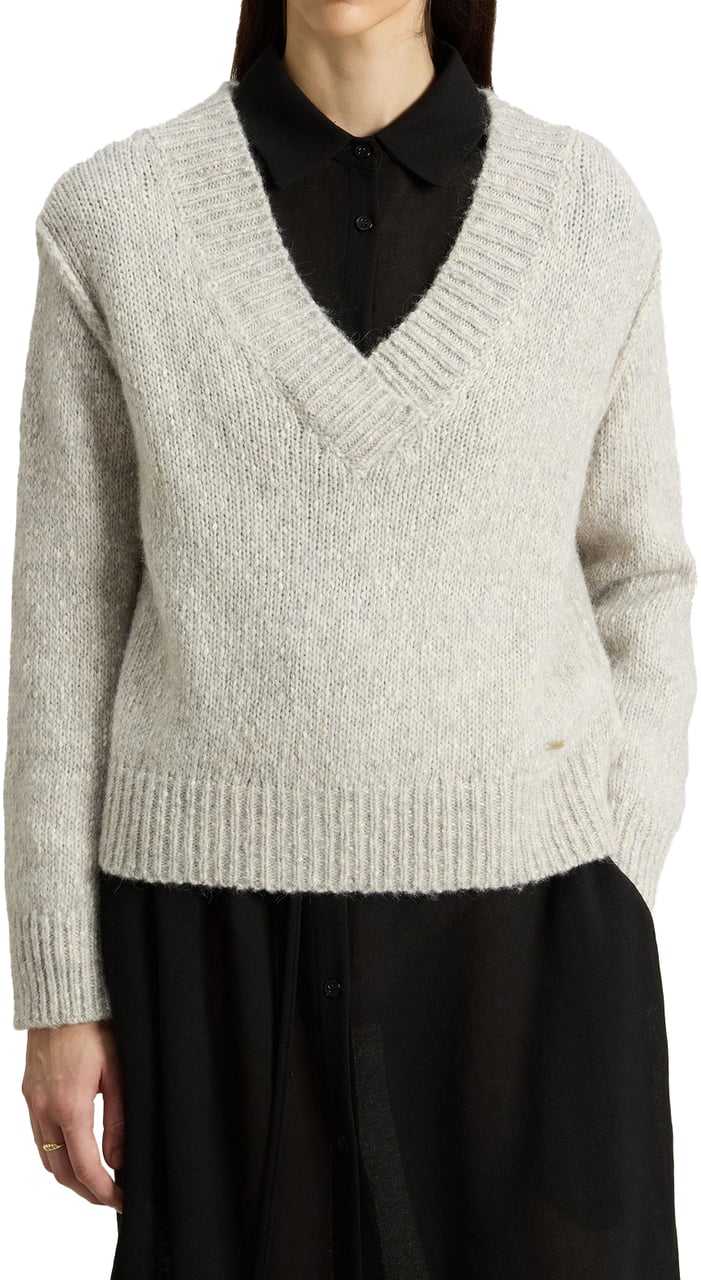 Woolrich Sweaters Light Grey Melange Grijs