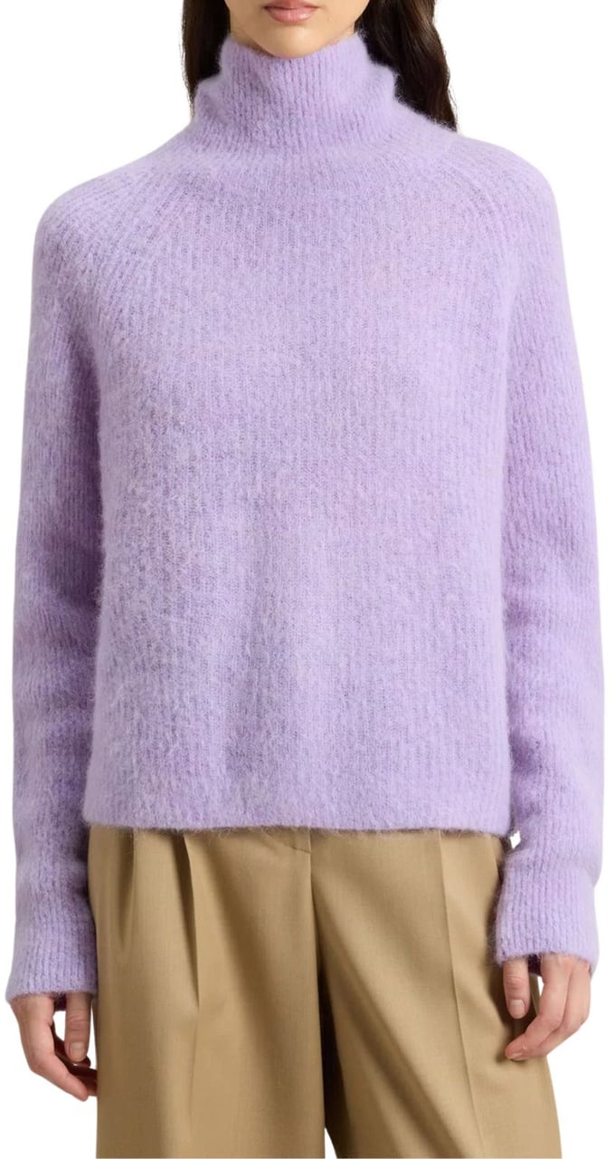 Woolrich Soft Alpaca Turtleneck Soft Violet Paars
