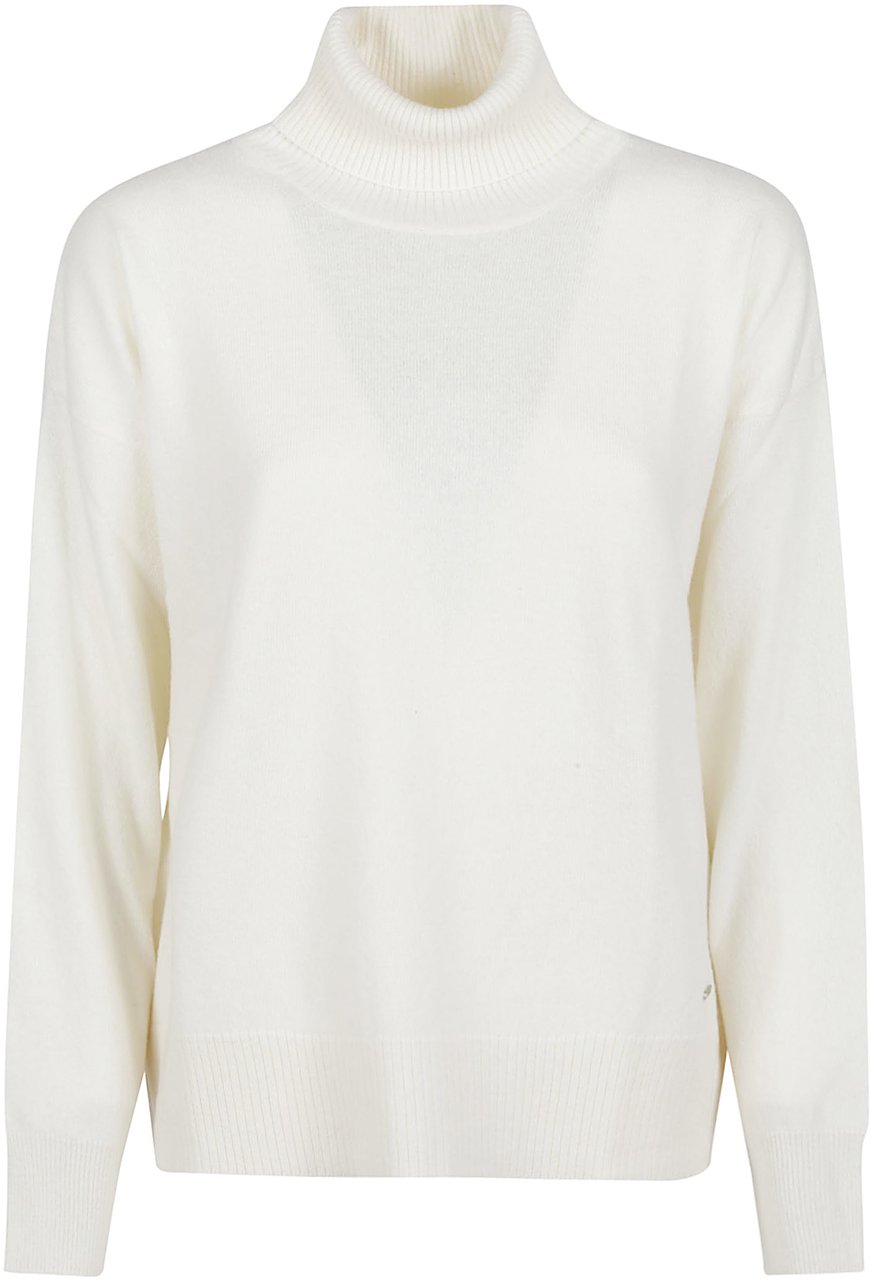Woolrich Comfort Turtle Neck Sweater White Wit