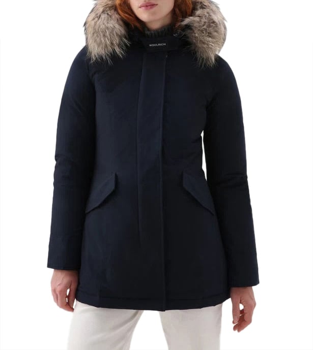 Woolrich Coats Melton Blue Blauw