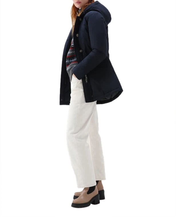 Woolrich Coats Melton Blue Blauw