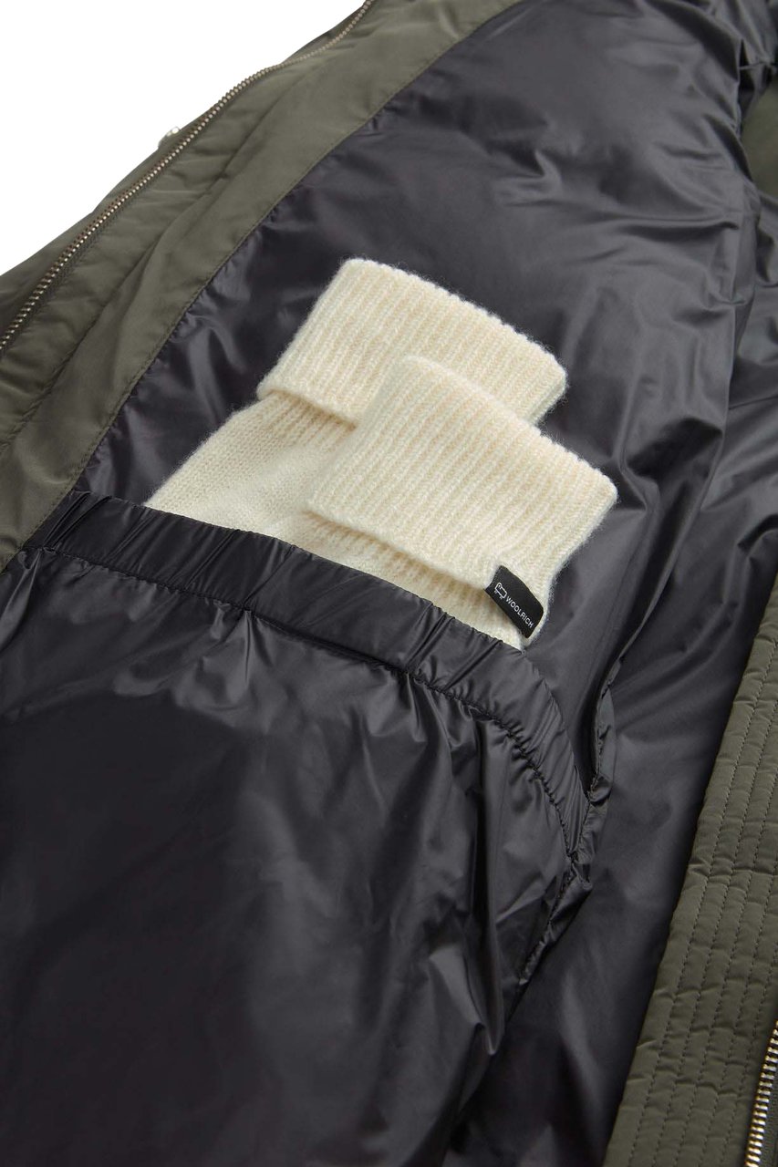 Woolrich Alsea Puffer Parka Dark Green Divers