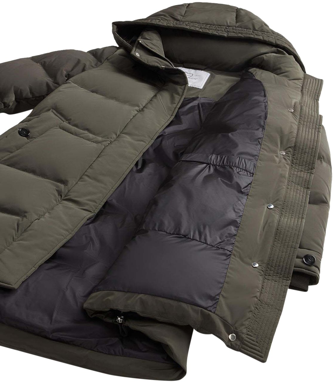 Woolrich Alsea Puffer Parka Dark Green Divers