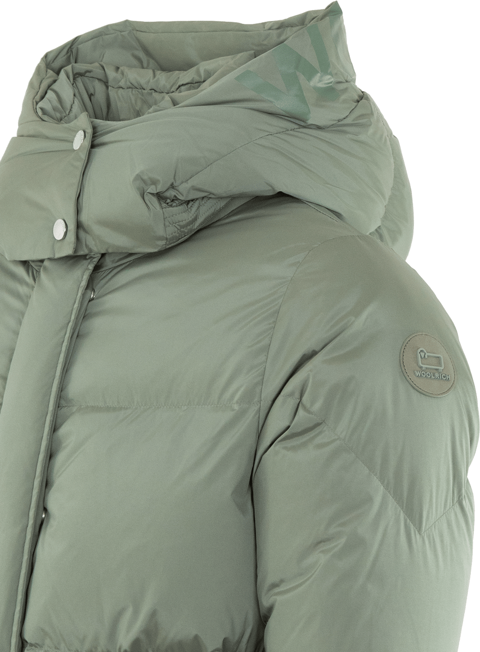Woolrich Dames Aurora Parka Tunda Grey Groen