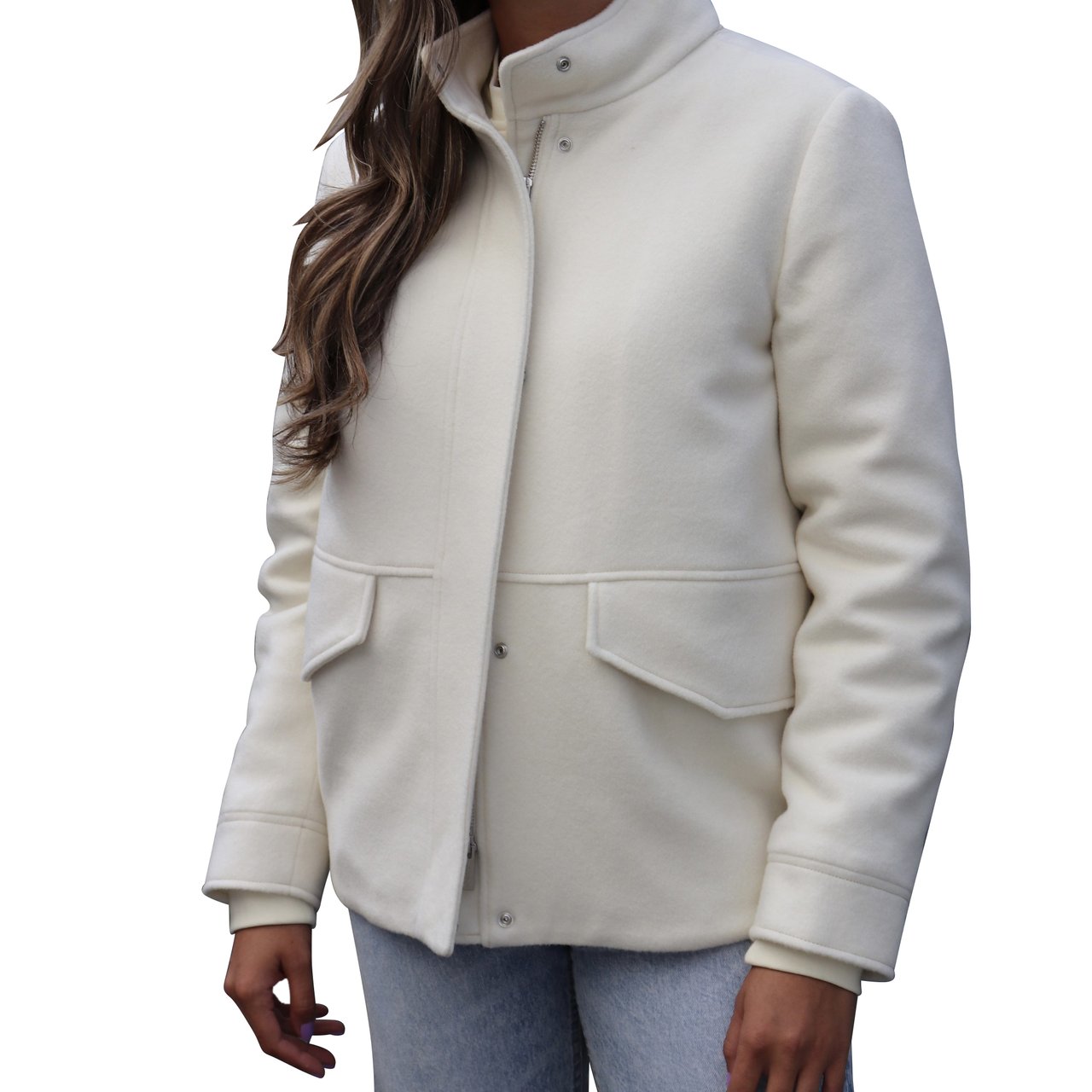 Woolrich Kuna Jacket Milky Cream Wit
