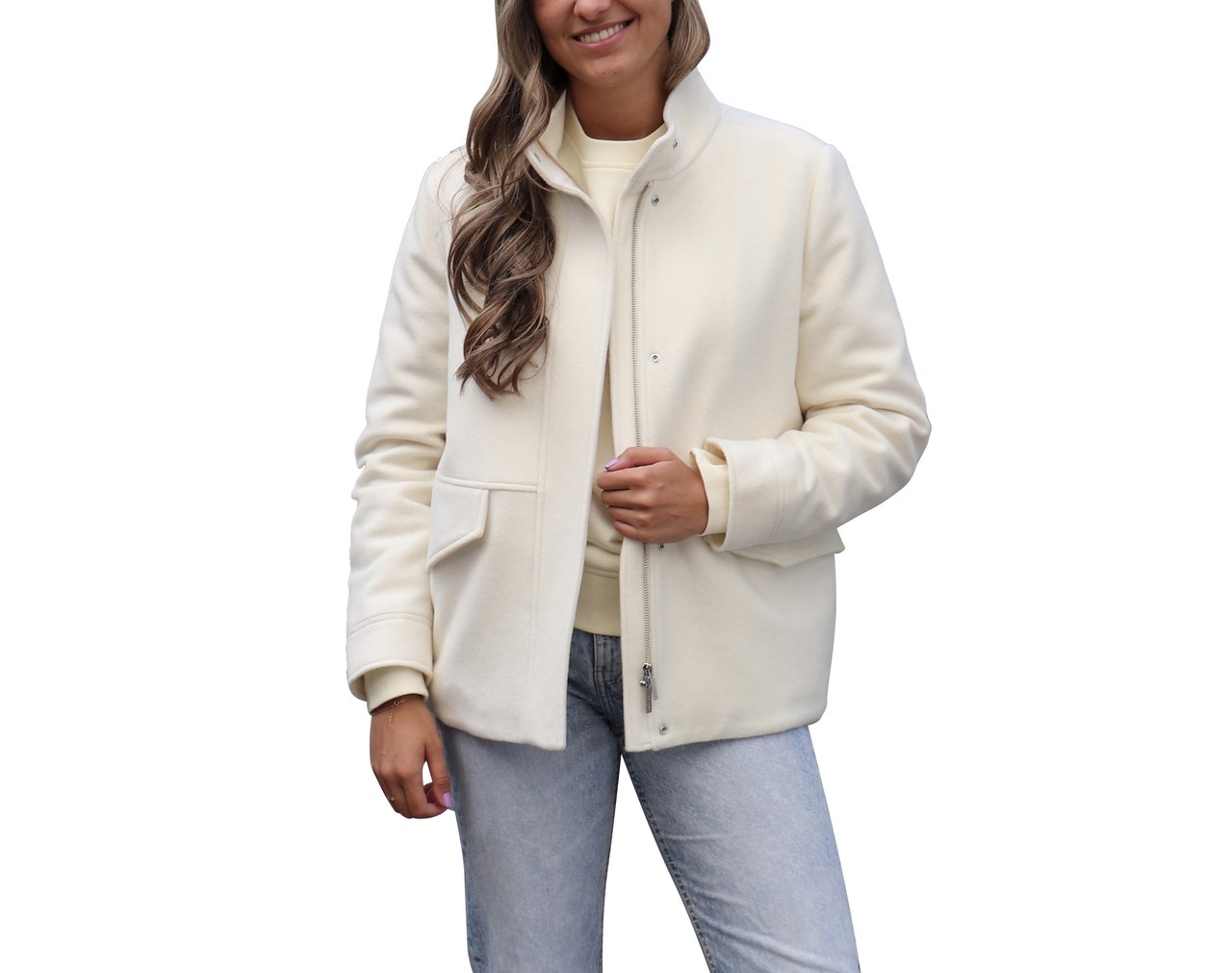 Woolrich Kuna Jacket Milky Cream Wit