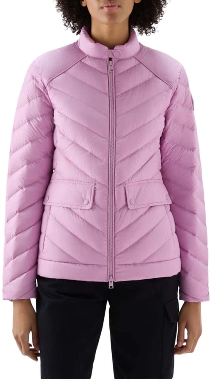 Woolrich Woolrich Chevron Quilted Gewatteerde Jassen Lila Cfwwou0776frut2635 4376 Paars