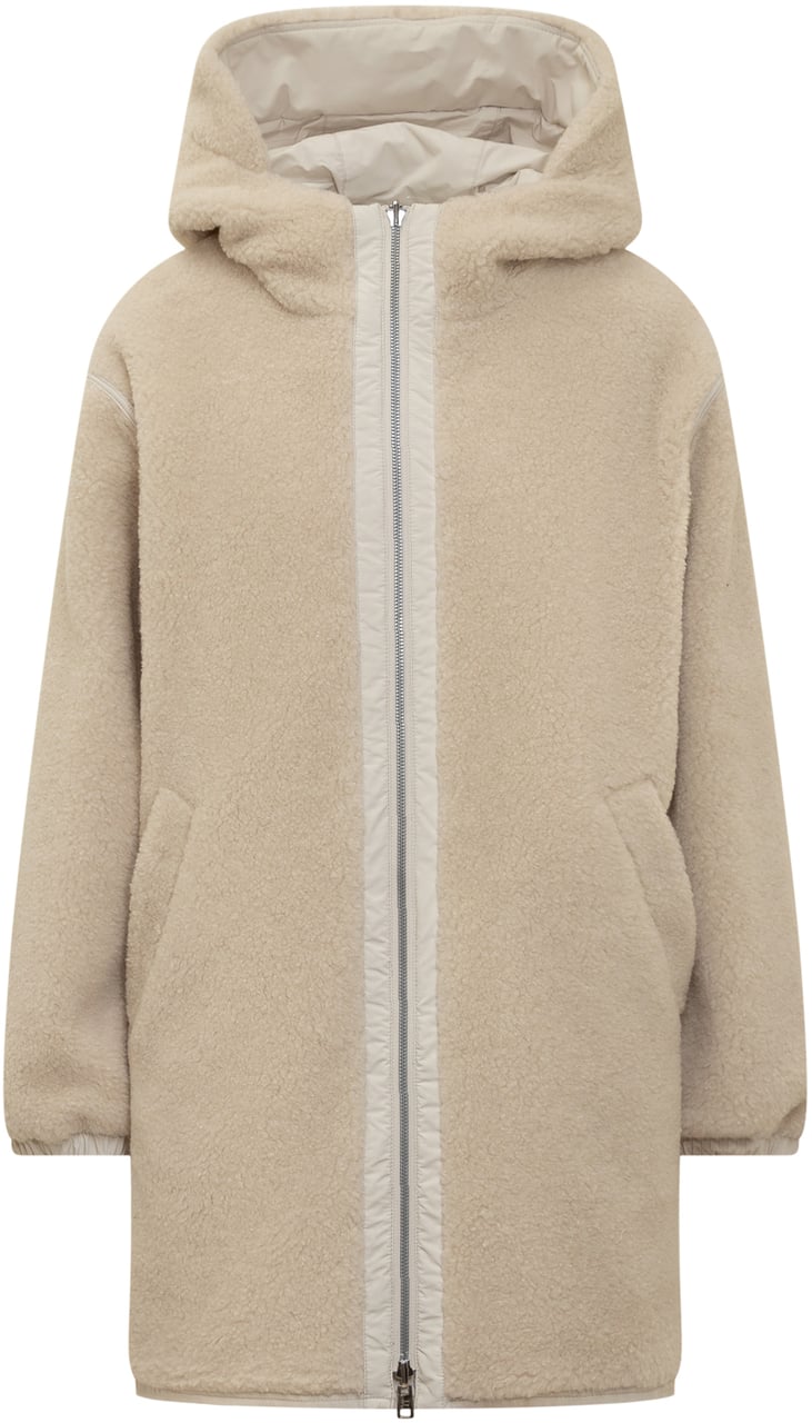 Woolrich Parka Teddy Reversibile Beige