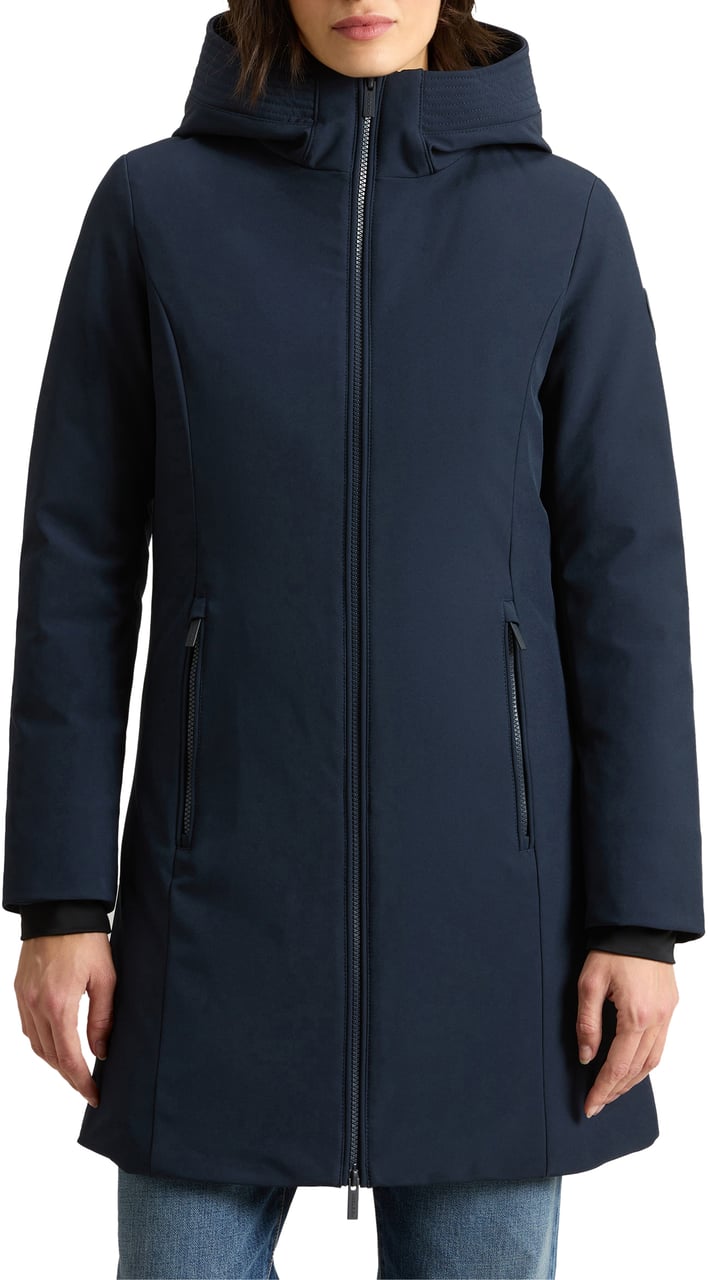 Woolrich Coats Melton Blue Blauw