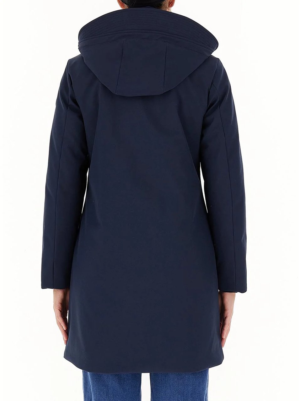 Woolrich Coats Melton Blue Blauw