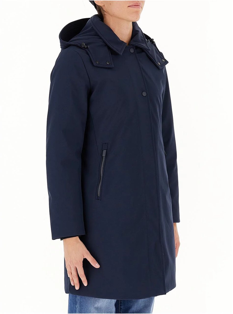 Woolrich Coats Melton Blue Blauw