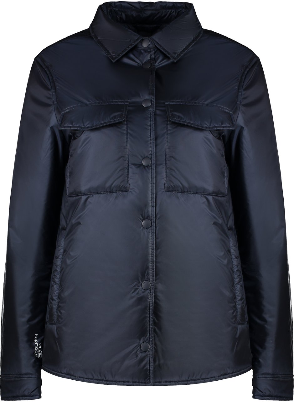 Woolrich Nylon overshirt Blauw