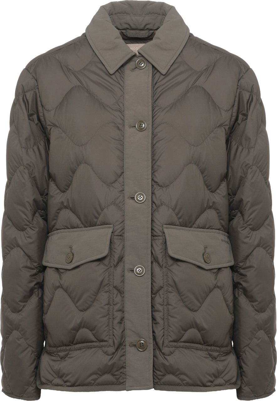 Woolrich Coats Verde Donkergroen
