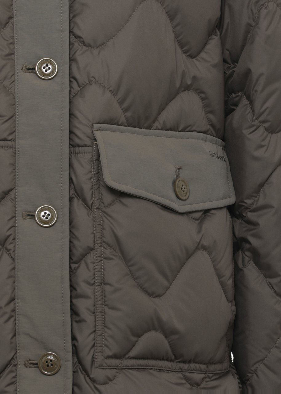 Woolrich Coats Verde Donkergroen