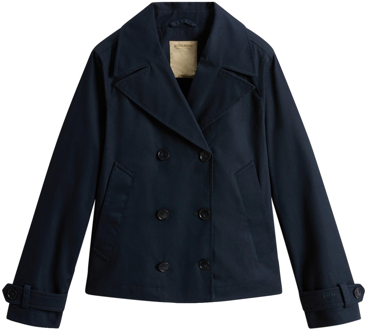 Woolrich Coats Melton Blue Blauw