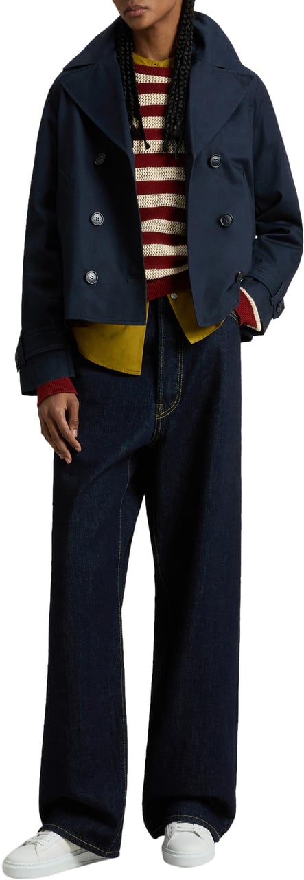 Woolrich Coats Melton Blue Blauw