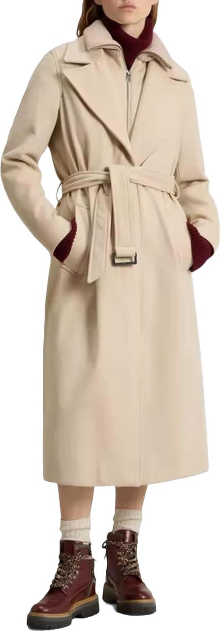Woolrich Dames LP Luxury Coat Beige