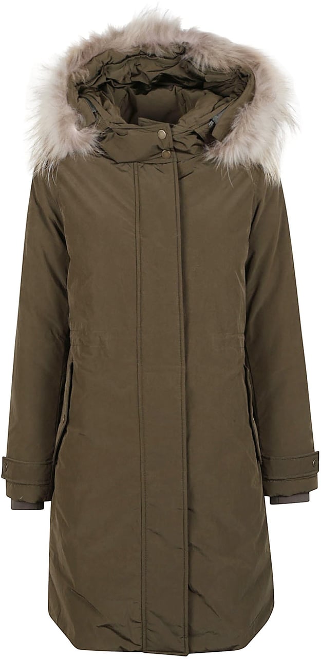 Woolrich Grace Fur Parka Green Groen
