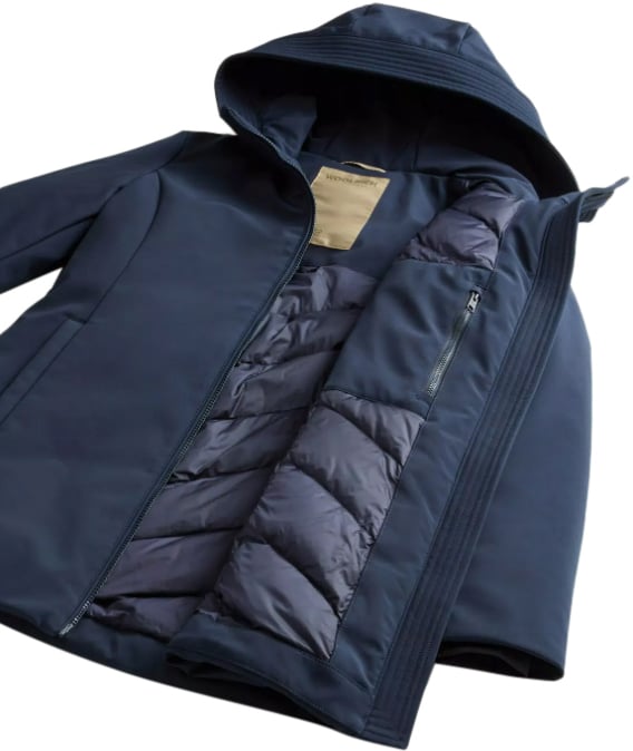 Woolrich Coats Blue Blauw