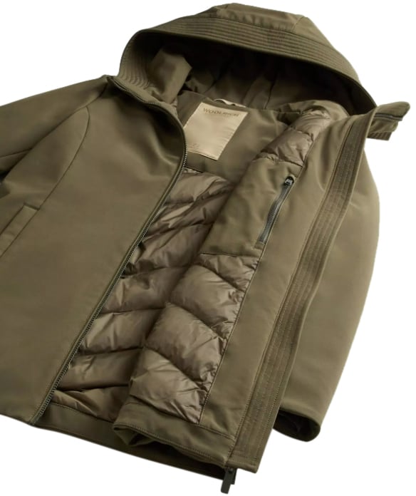 Woolrich Coats Green Groen