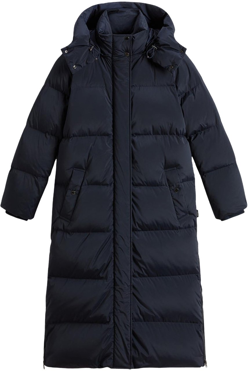 Woolrich Dames Kelly Long Parka Blauw