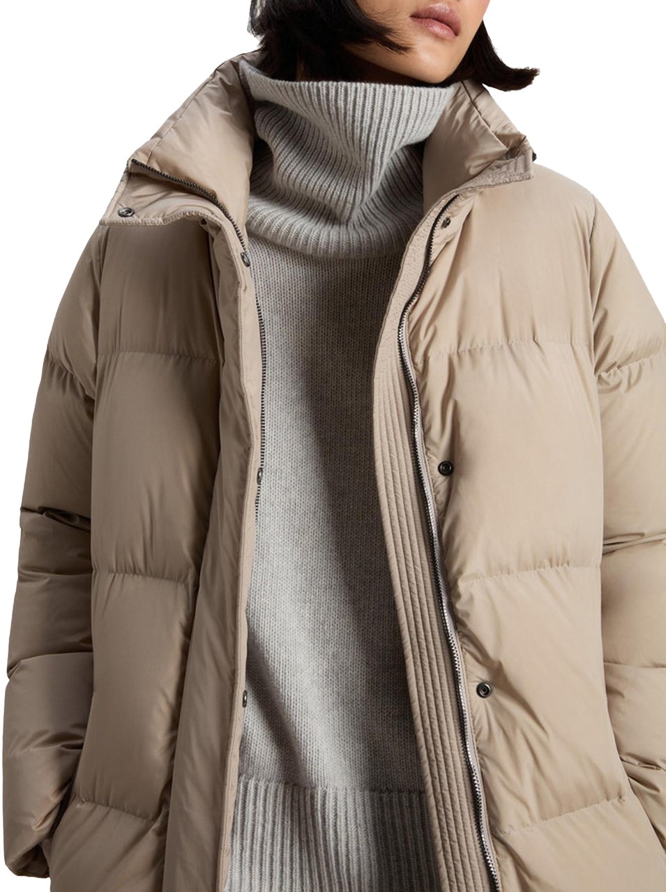 Woolrich Dames Kelly Long Parka Beige