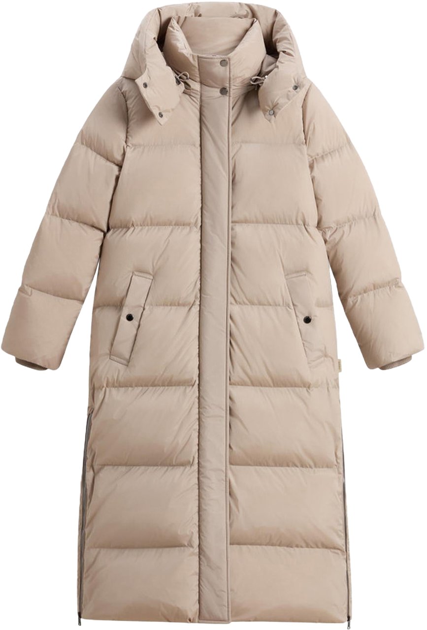 Woolrich Dames Kelly Long Parka Beige