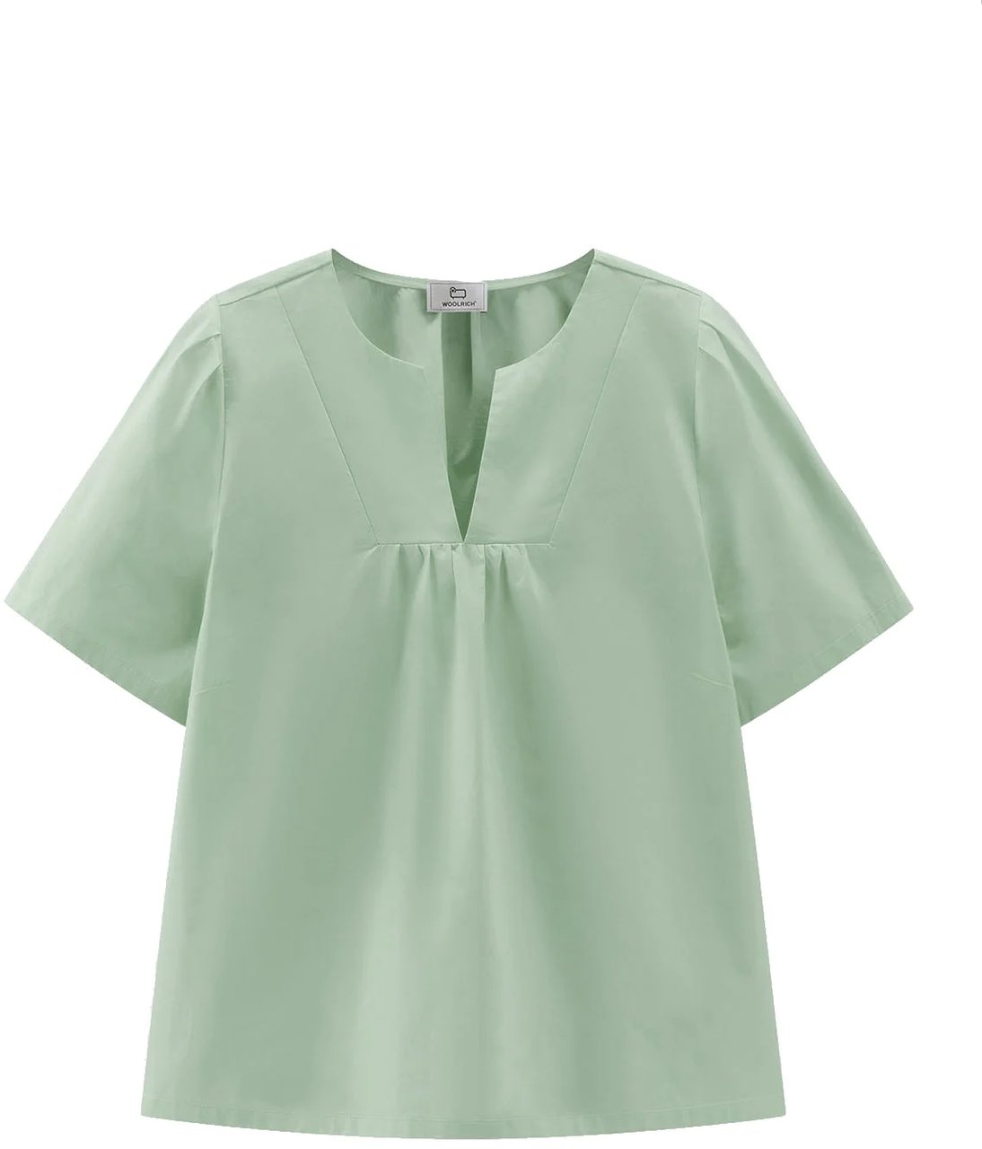 Woolrich Shirts Sage Groen