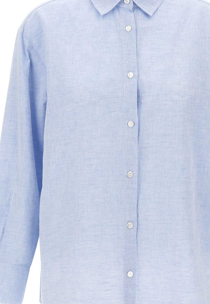 Woolrich Shirts Light Blue Blauw