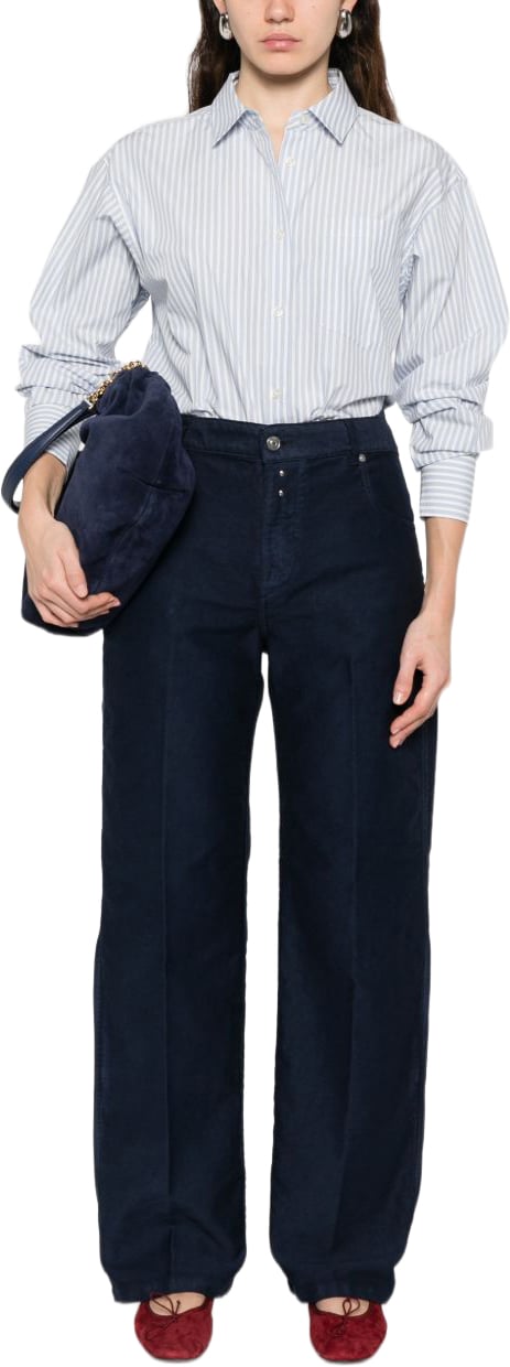 Woolrich Shirts Clear Blue Blauw