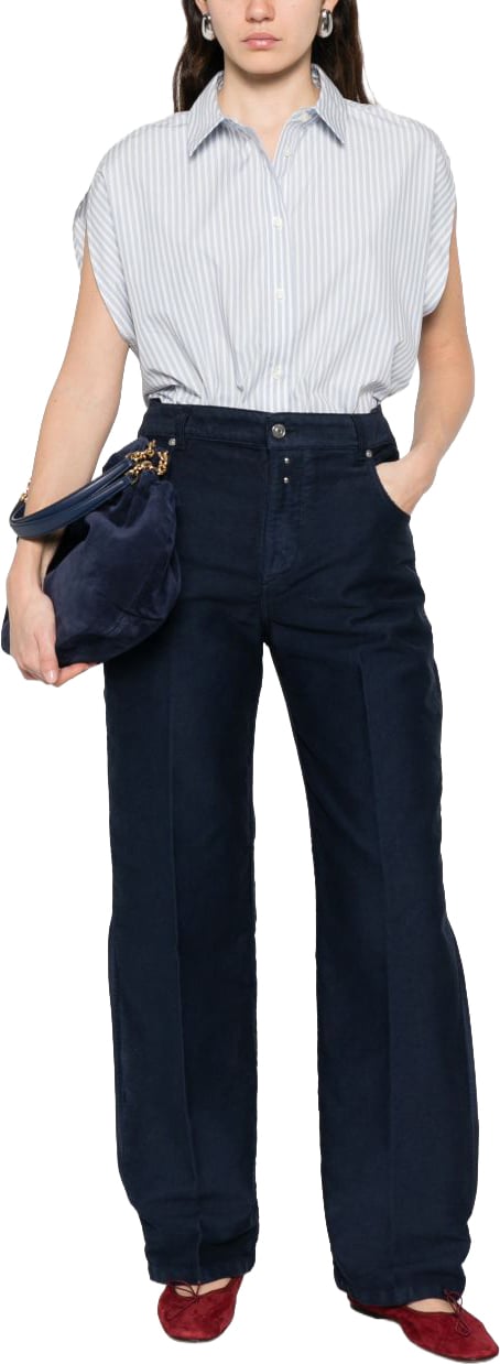 Woolrich Shirts Clear Blue Blauw