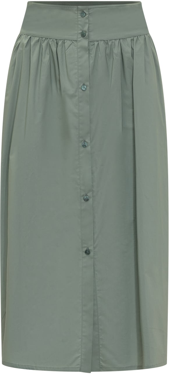 Woolrich Gonna Lunga in Cotone Groen