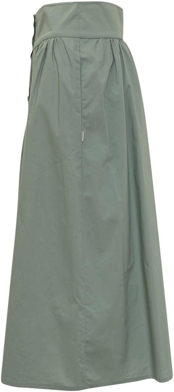 Woolrich Gonna Lunga in Cotone Groen