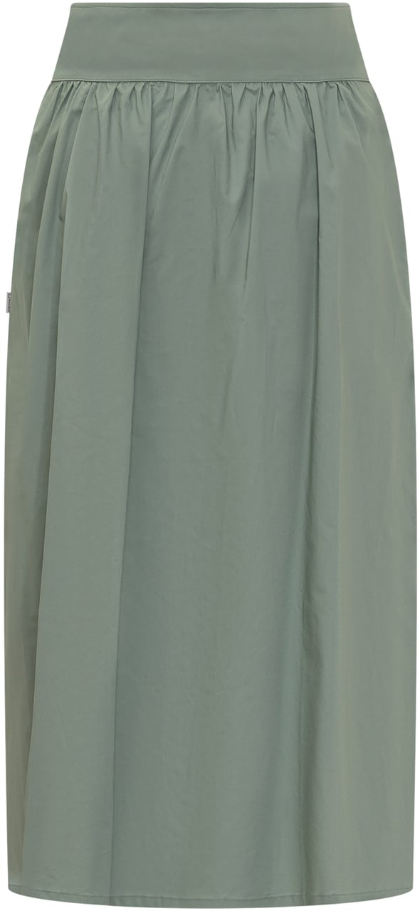 Woolrich Gonna Lunga in Cotone Groen