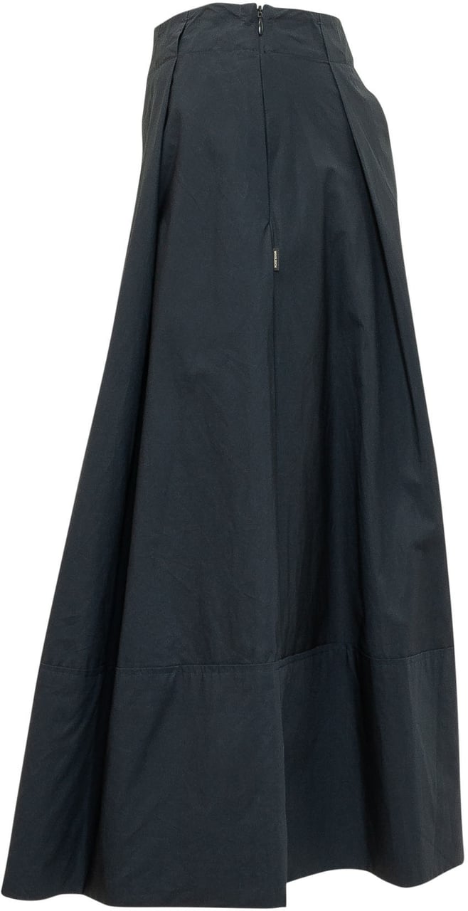 Woolrich Gonna Midi con Pieghe Zwart