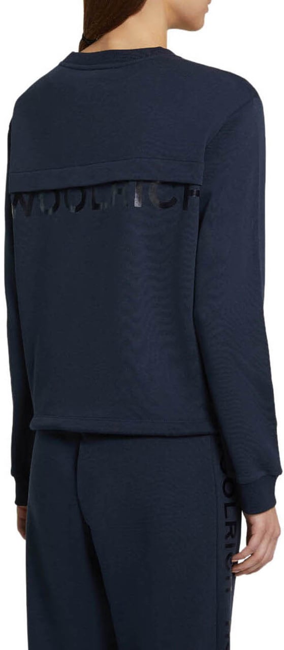 Woolrich Fleece Trui Ronde Hals Wit