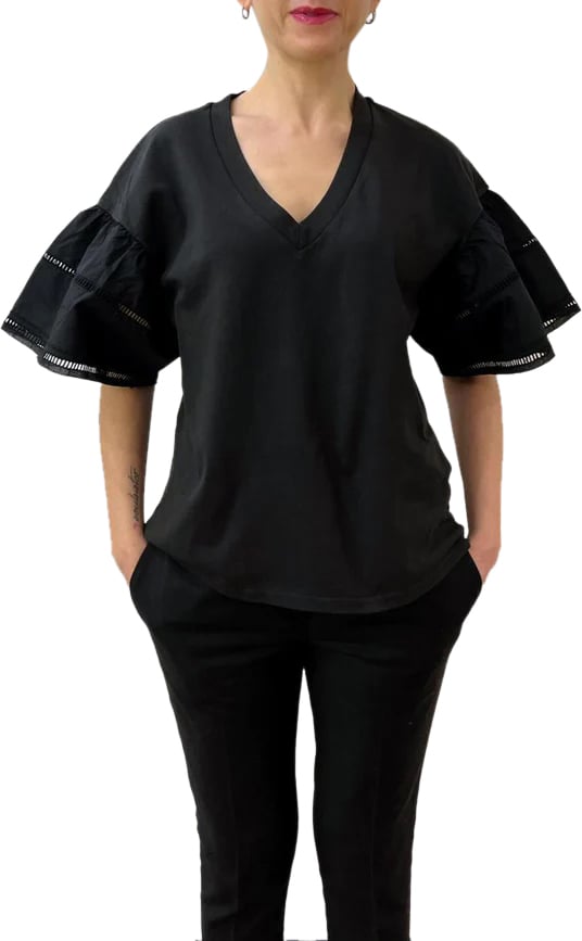 Woolrich T-Shirts And Polos Black Zwart