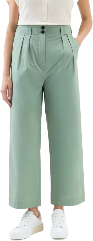 Woolrich Trousers Sage Groen