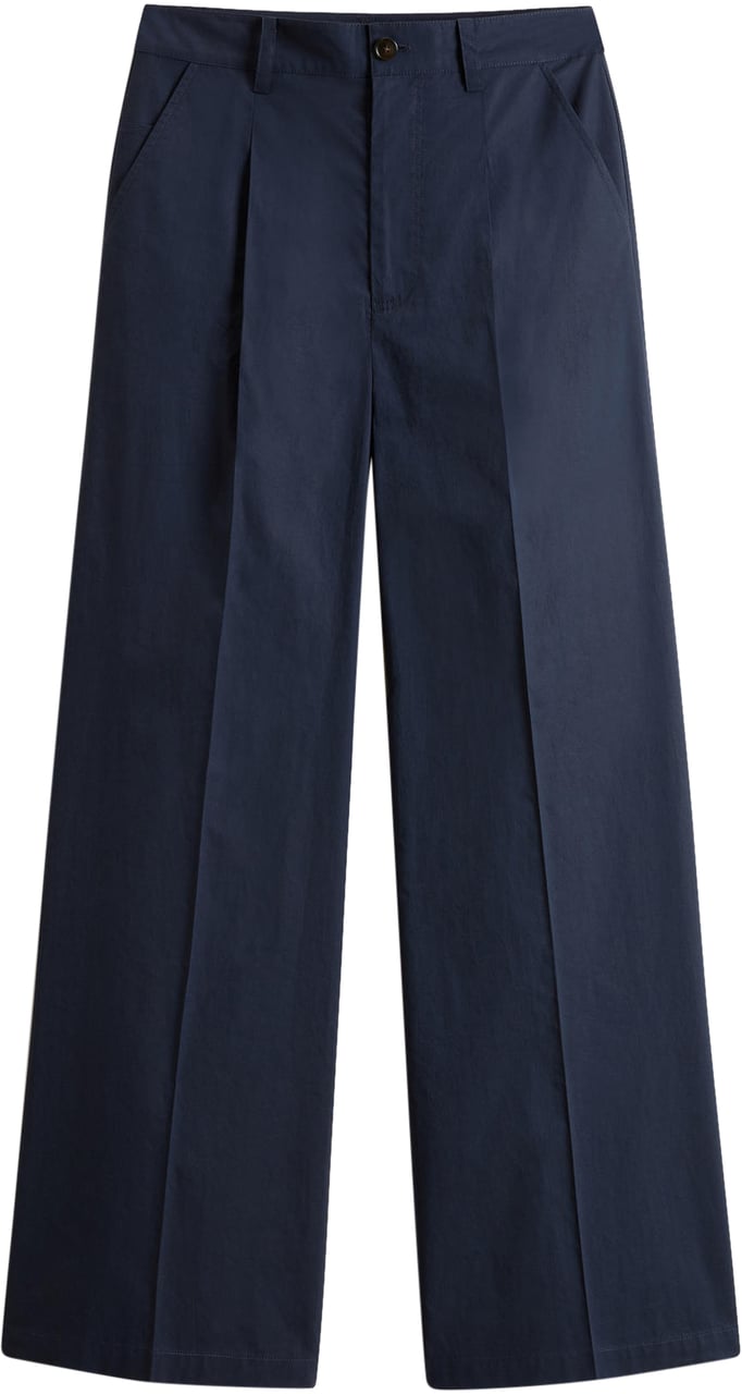 Woolrich Trousers Melton Blue Blauw