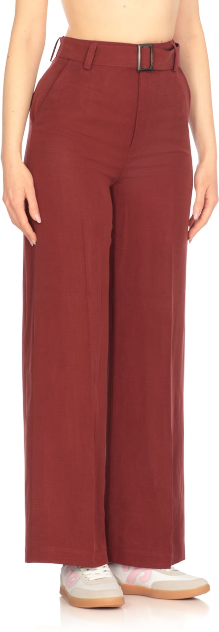 Woolrich Trousers Red Rood