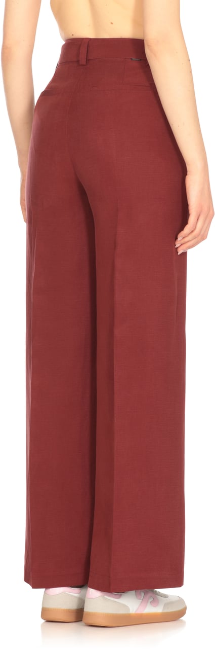 Woolrich Trousers Red Rood