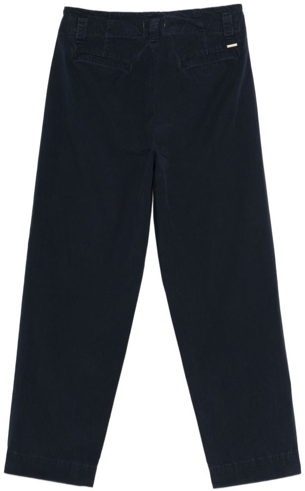 Woolrich Trousers Blue Navy