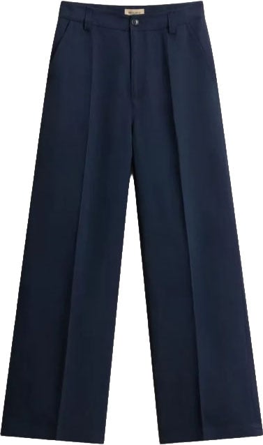 Woolrich Trousers Blu Navy