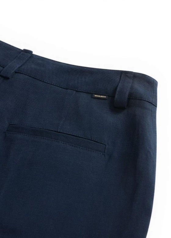 Woolrich Trousers Blu Navy